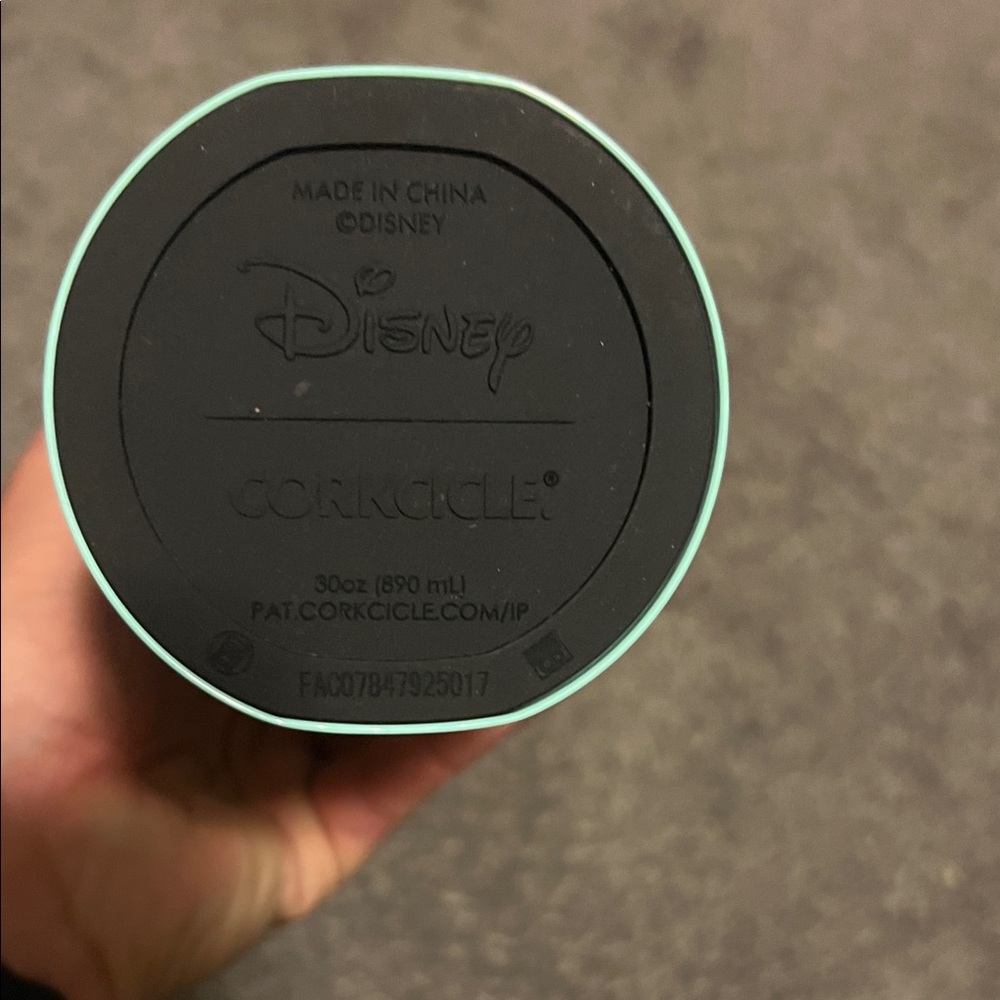 Corkcicle cruiser Go cup XL Ariel Themed Travel Mug with Purple Handle - Picture 3 of 5